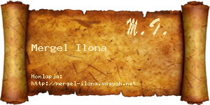 Mergel Ilona névjegykártya